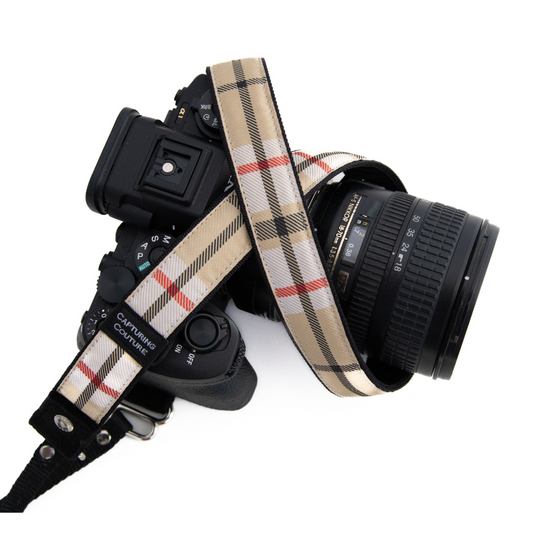 Chic Plaid 1" camera strap