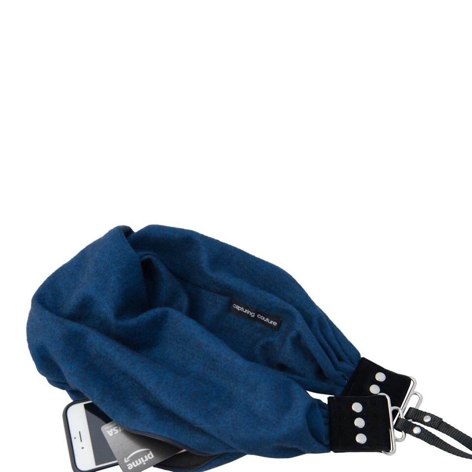 Shetland Flannel pocket scarf camera strap