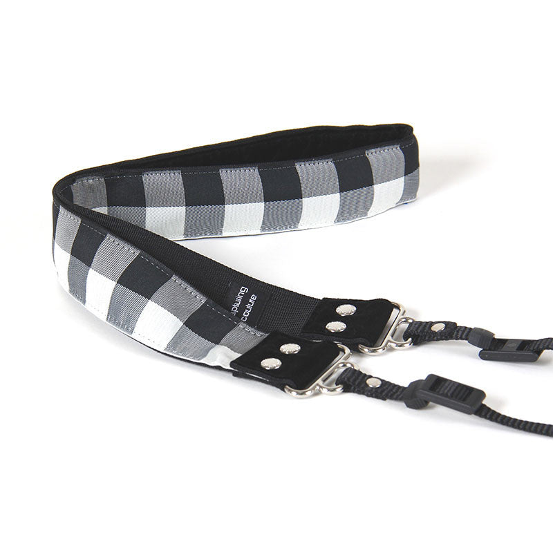 Buffalo Plaid camera strap