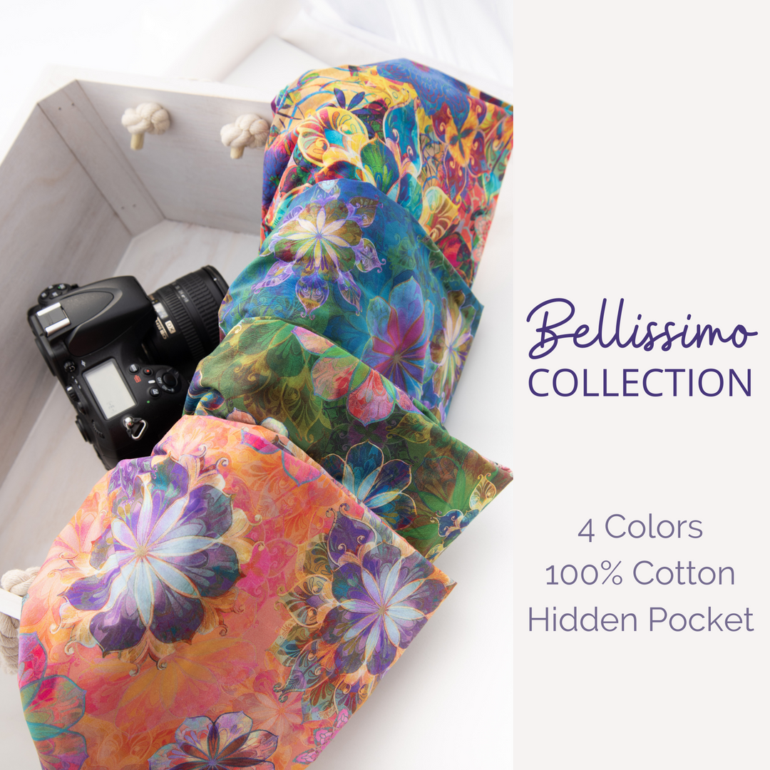 Bellissimo pocket scarf camera strap, all styles