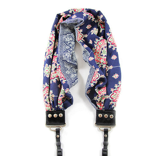 Women's Scarf Camera Strap | Bluebell | USA Made | Capturing Couture