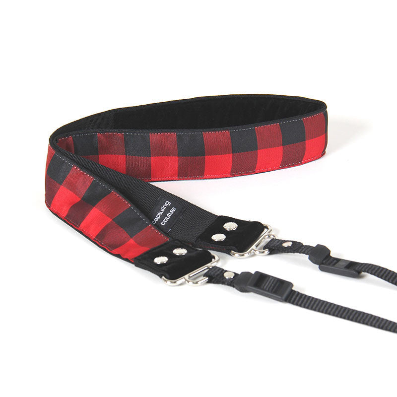 Buffalo Plaid camera strap