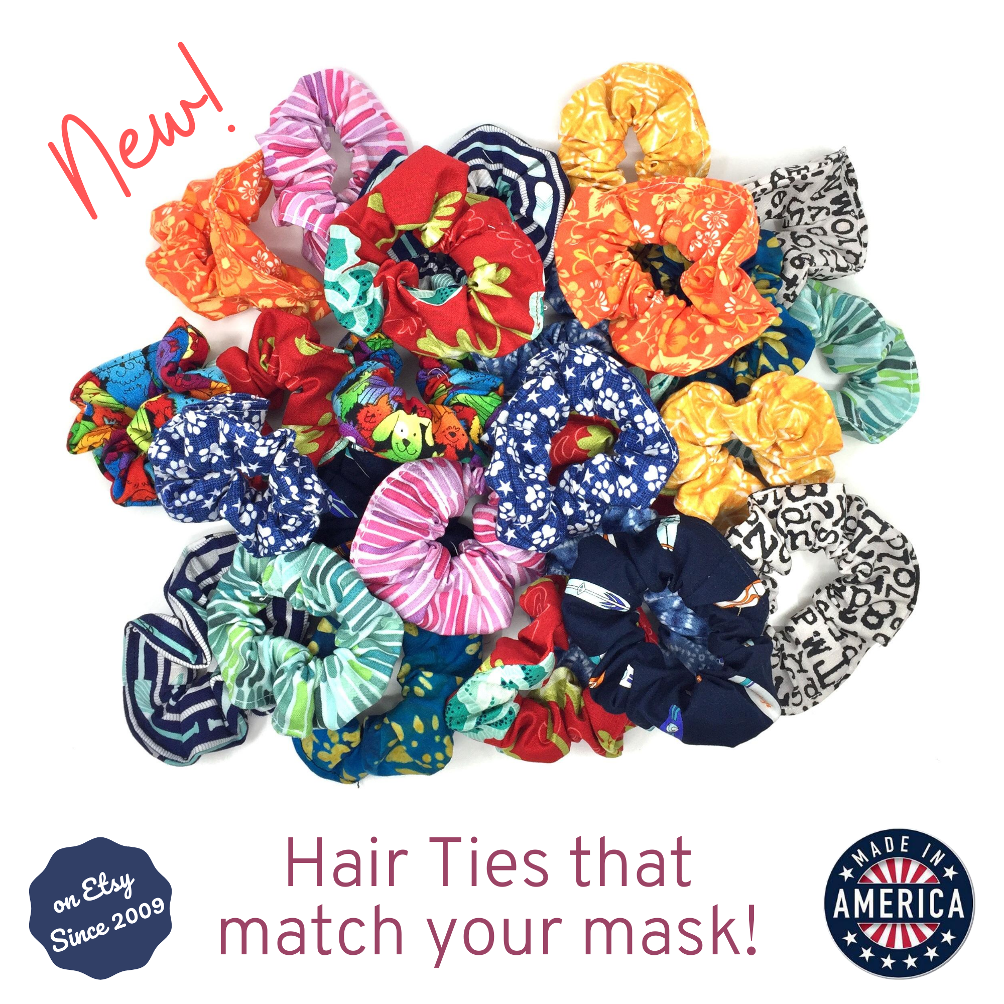 Scrunchies that match your mask!