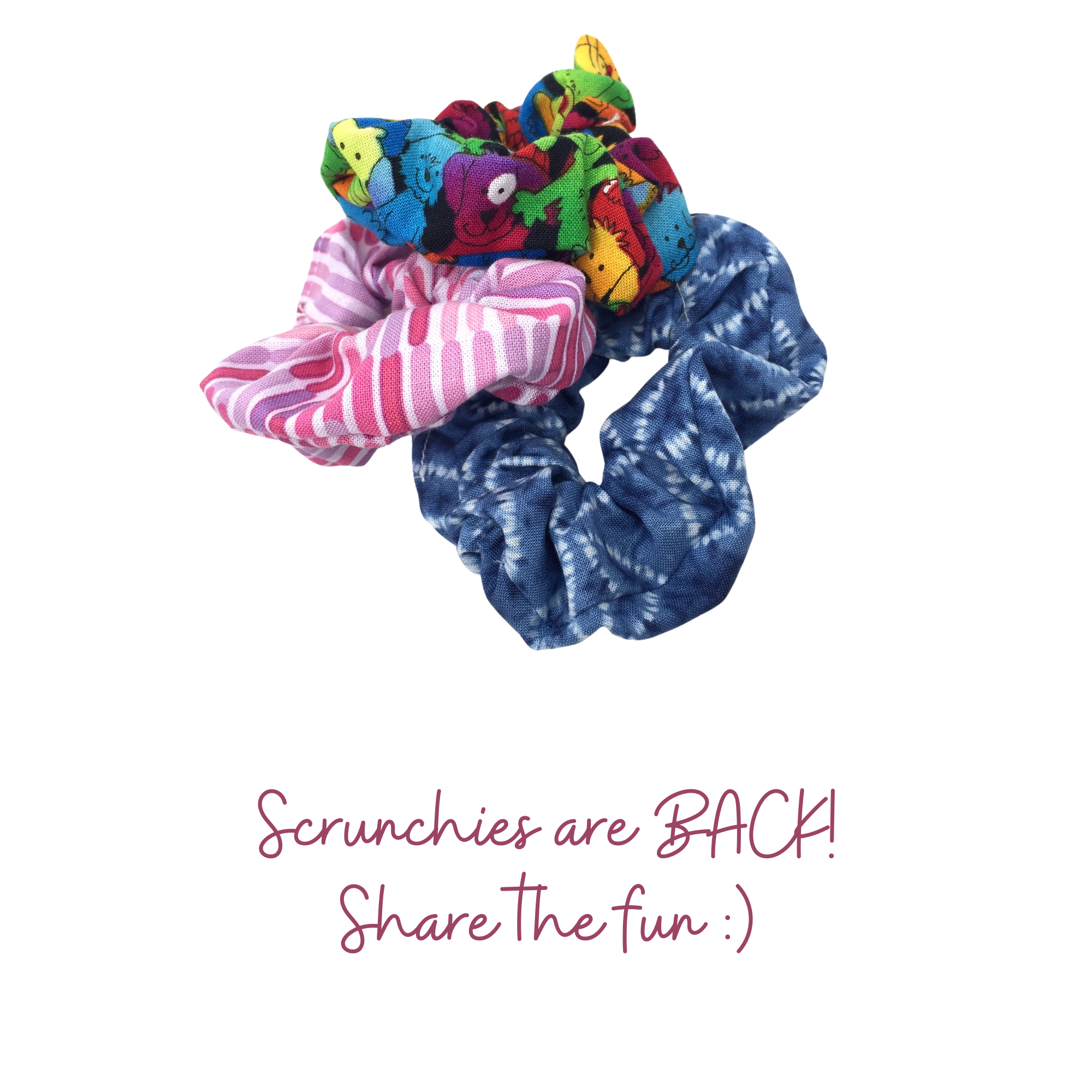 Scrunchies that match your mask!