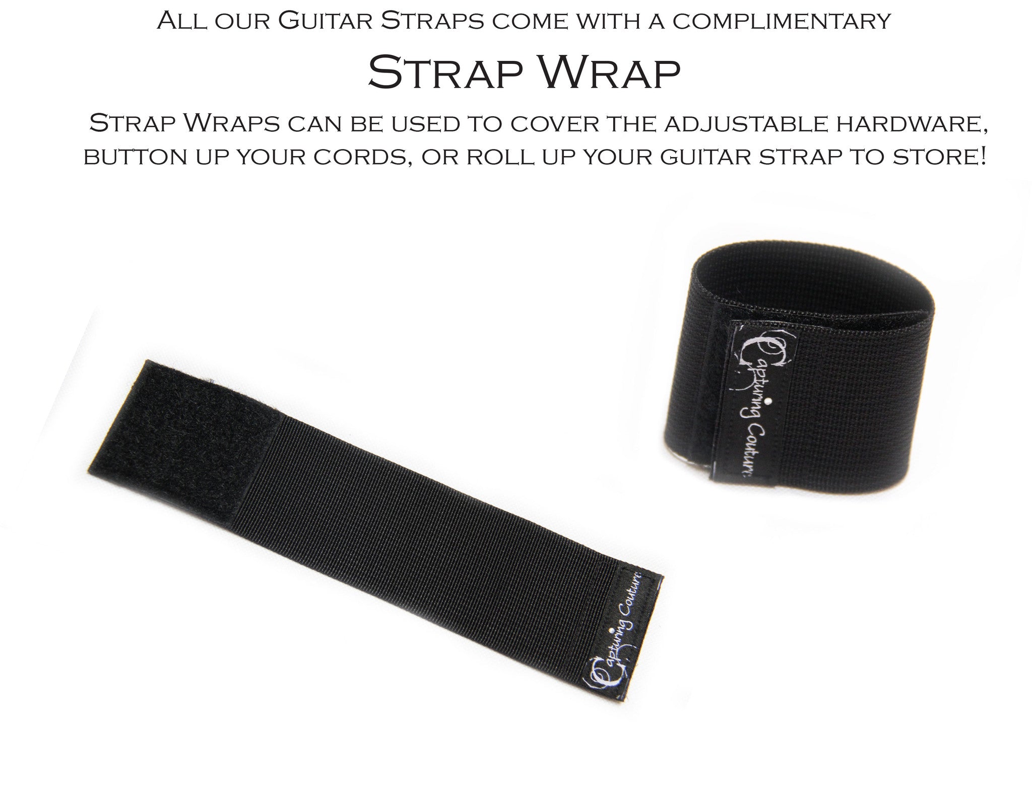 Sequin Ombre Black 2" Guitar Strap