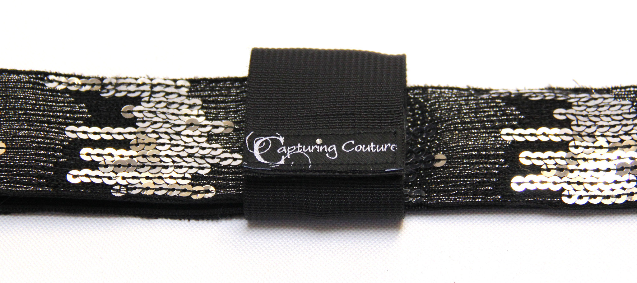 Sequin Ombre Black 2" Guitar Strap