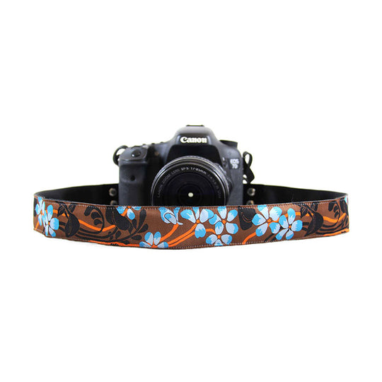 Hibiscus camera strap