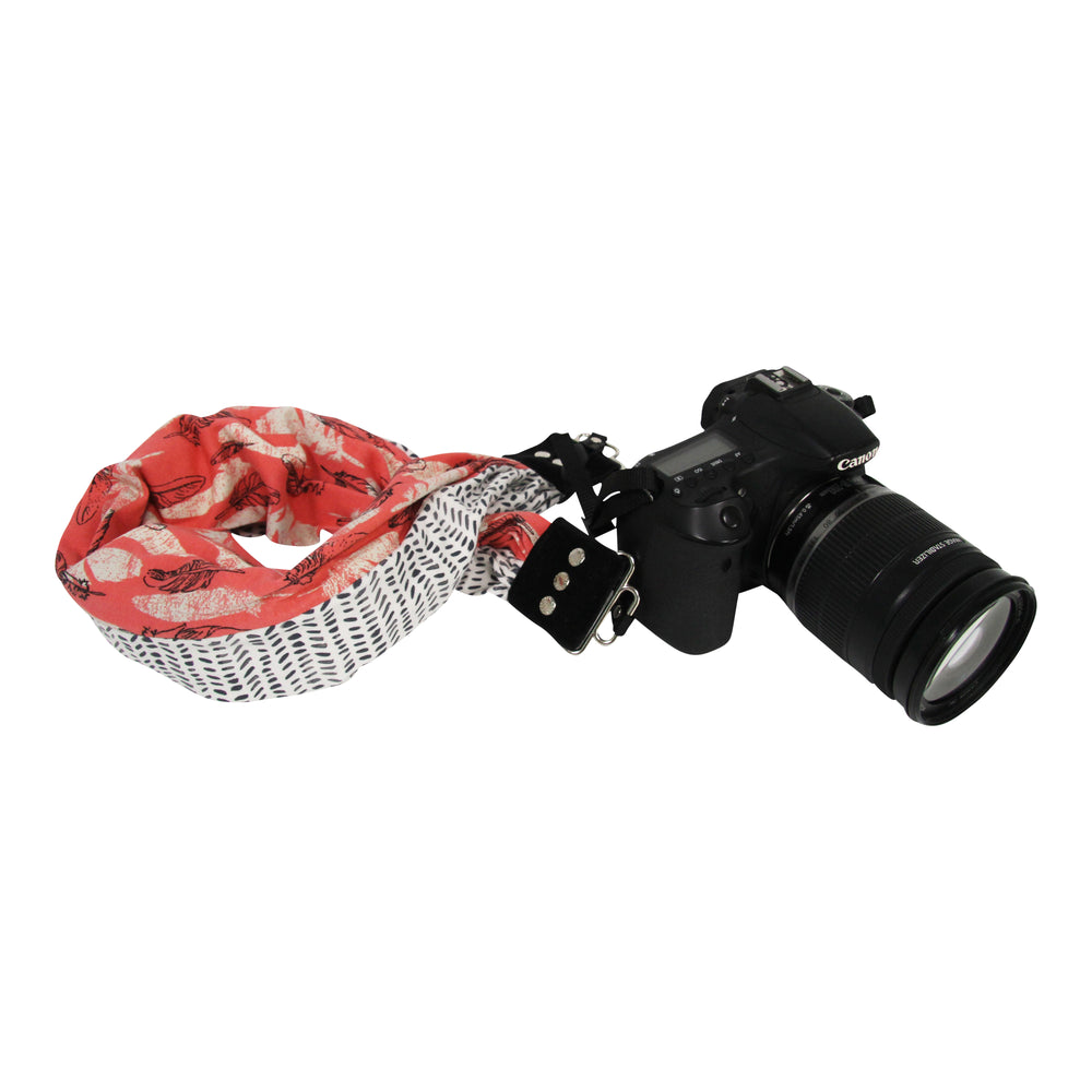 Emma Kyla pocket scarf camera strap, side view