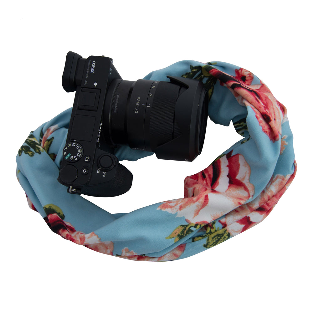 Monet pocket scarf camera strap