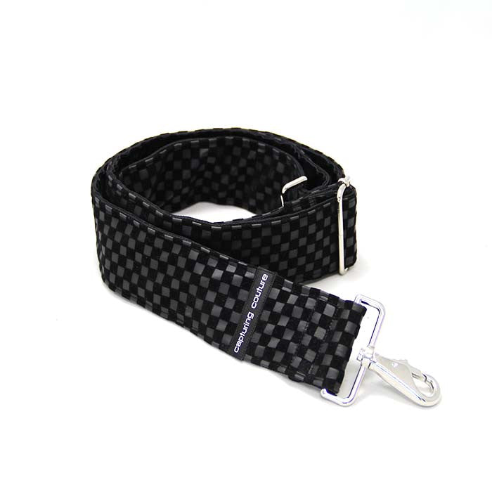 Checkered Black decorative bag strap