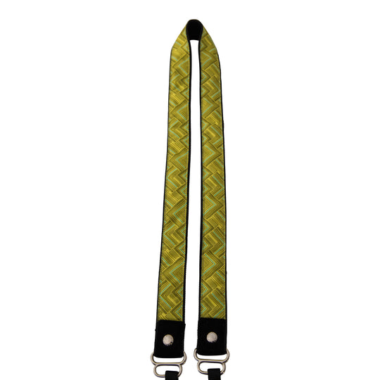 Peaks 1" camera strap in Celery