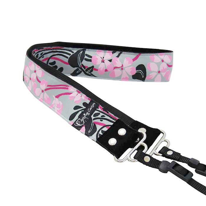 Hibiscus camera strap