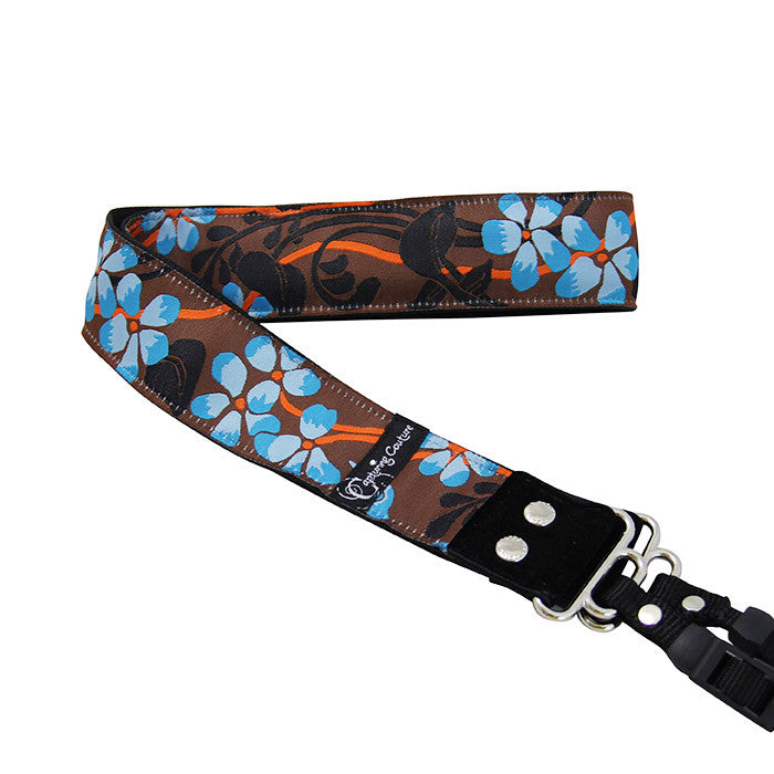 Hibiscus camera strap, strap close-up