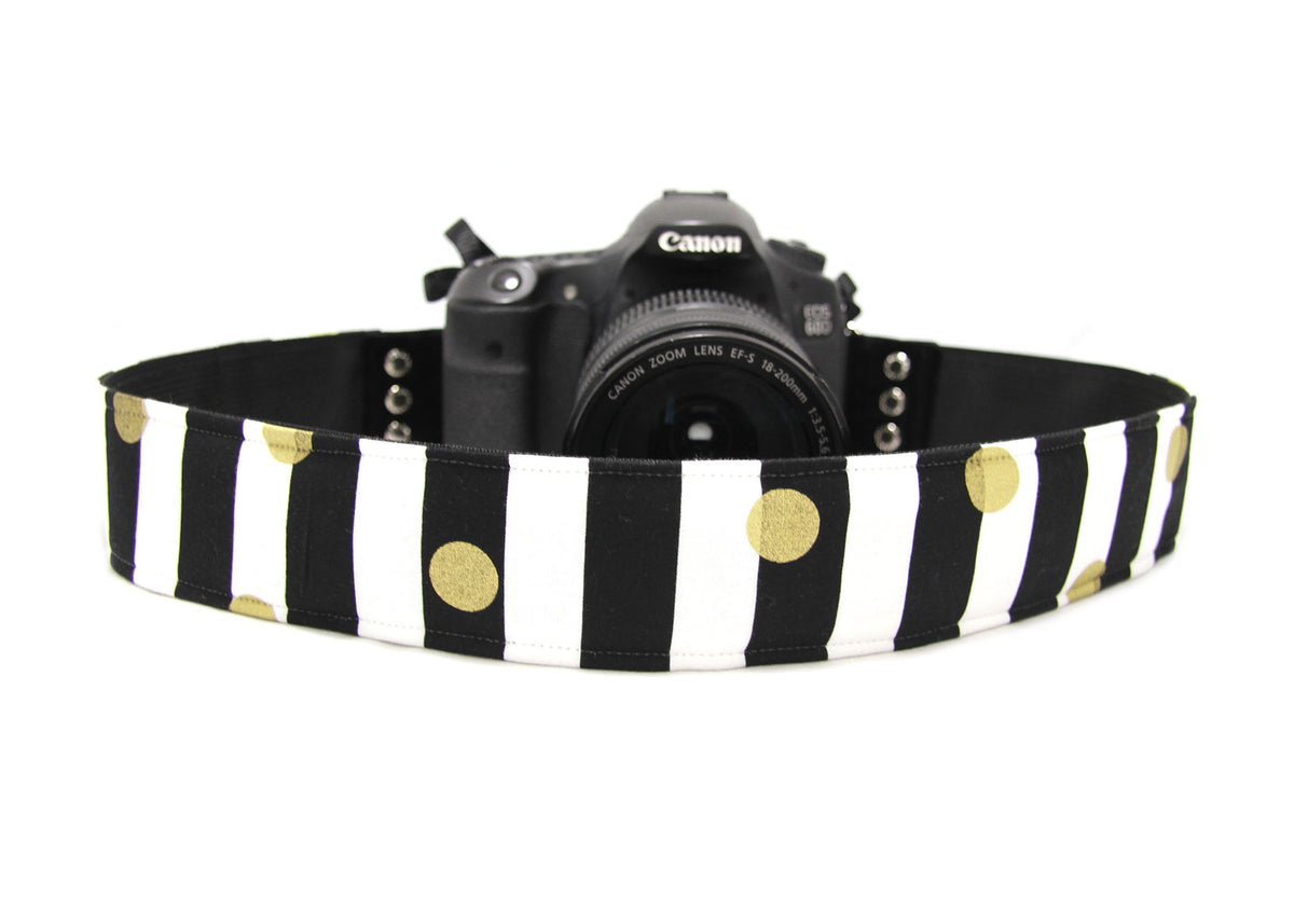 Harper camera strap, front view