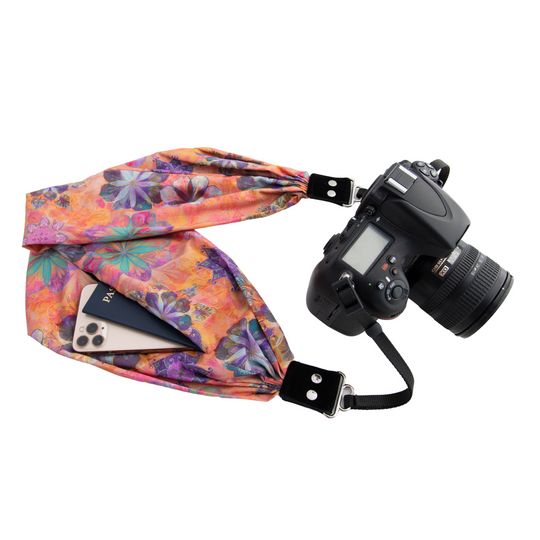 Bellissimo pocket scarf camera strap in Rome