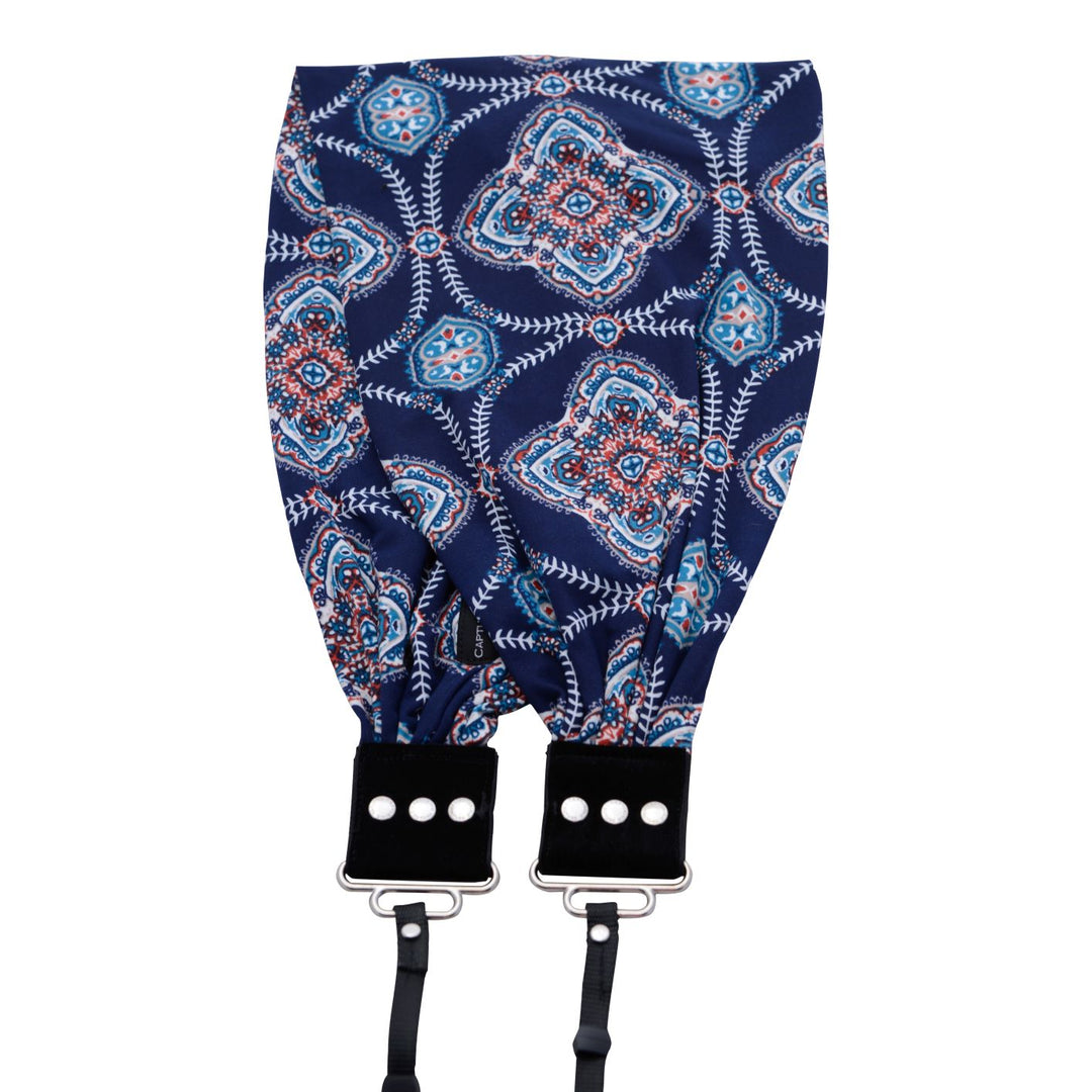 Leah pocket scarf camera strap