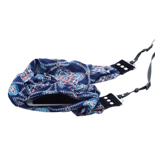 Leah pocket scarf camera strap