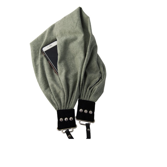 Shetland Flannel pocket scarf camera strap