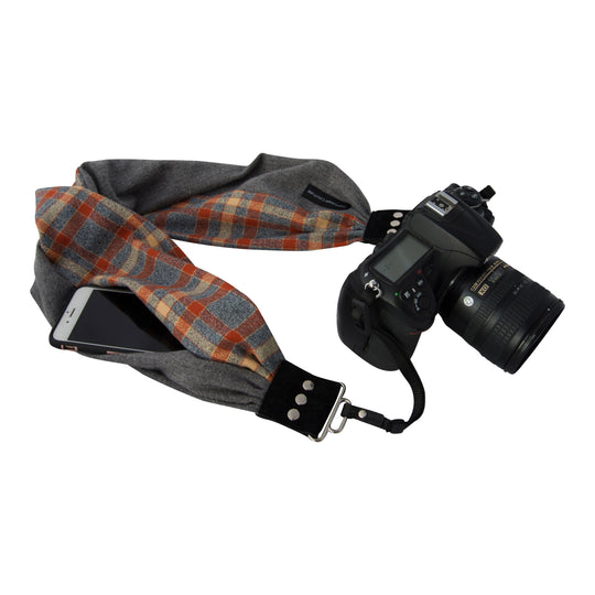 Mix|Match Flannel pocket scarf camera strap