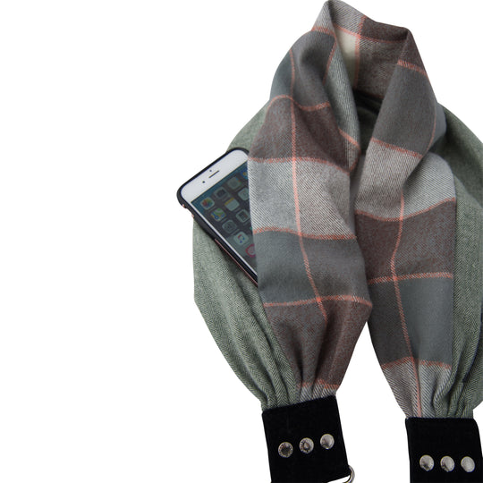Mix|Match Flannel pocket scarf camera strap