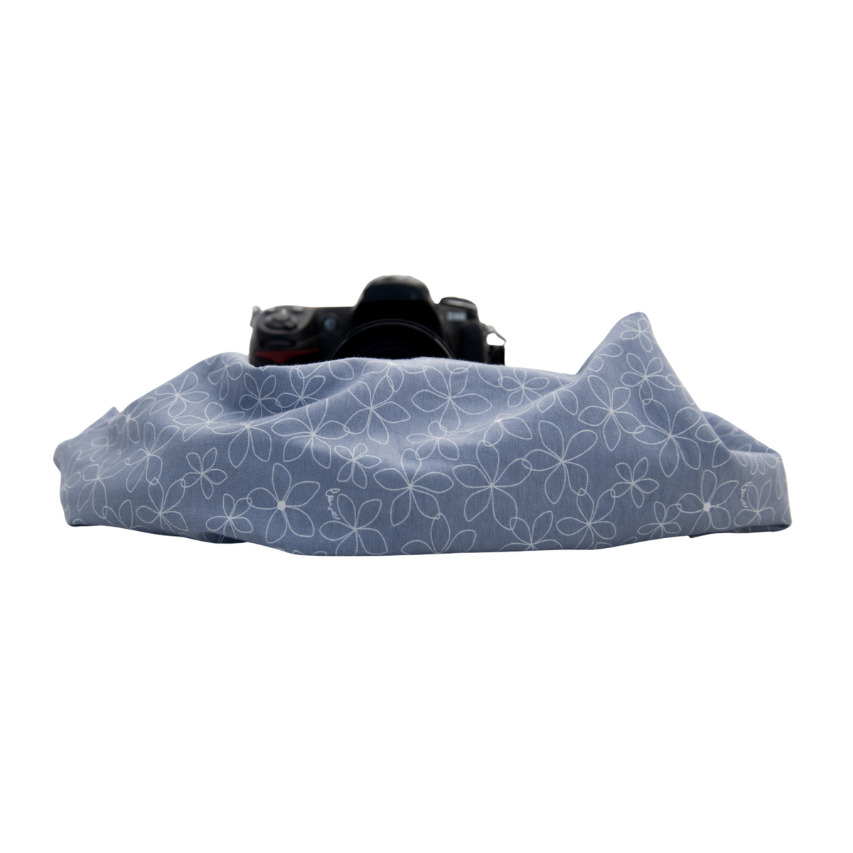Forget Me Not pocket scarf camera strap